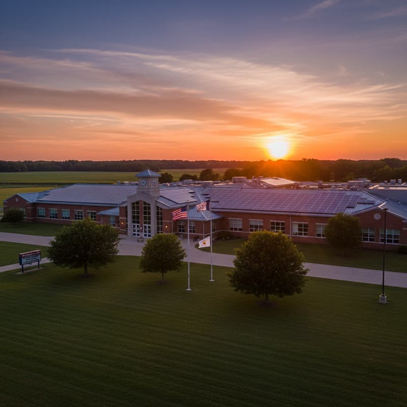 School solar installation