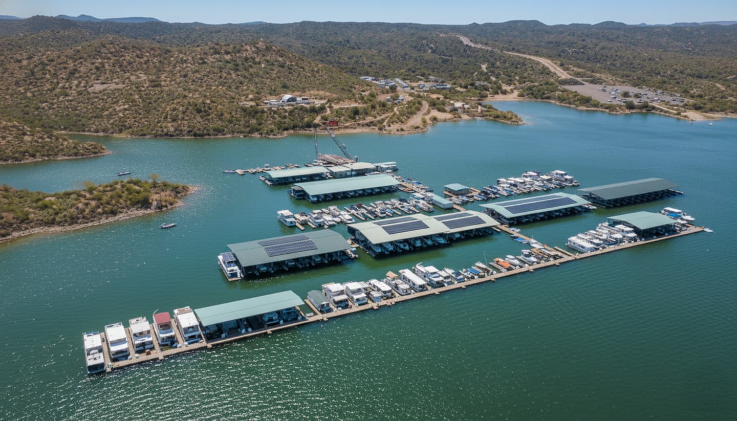 Bartlett Lake Marina - North America's First Floating Micro-Grid