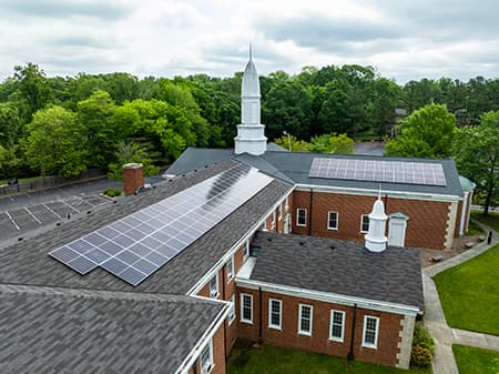 Church solar installation