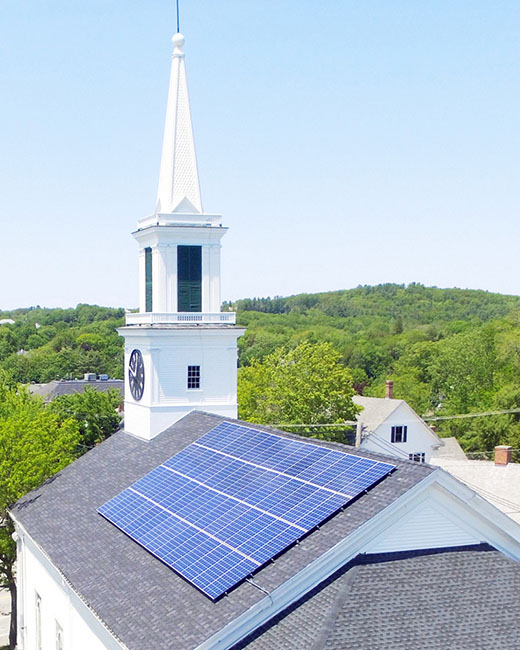 Church solar installation