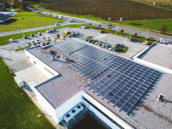 Commercial solar installation